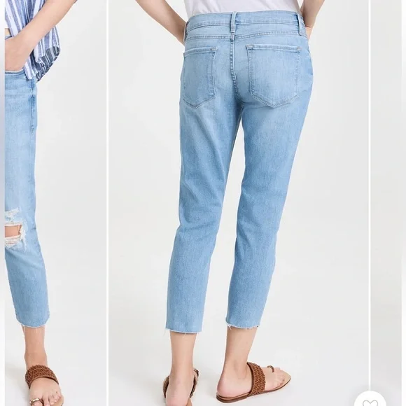 Frame Denim Le Gsrcon Cropped Jeans
